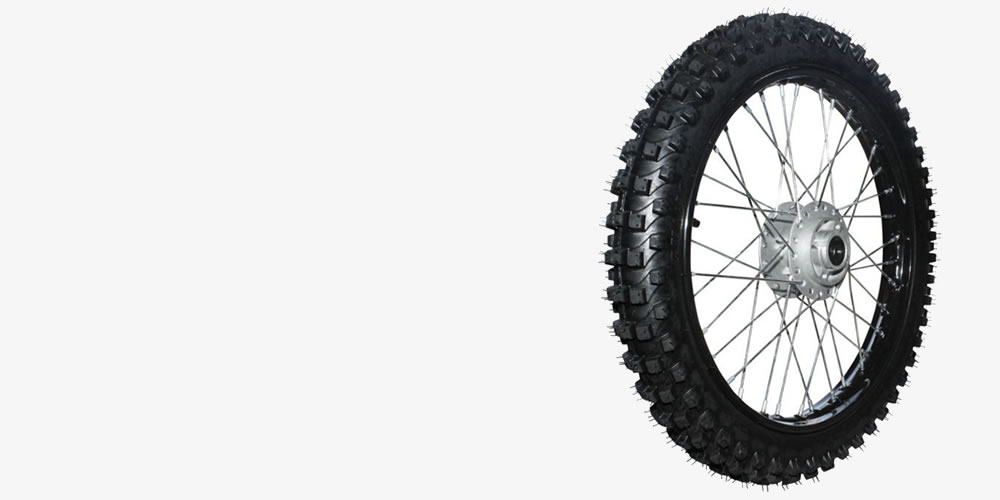 ATV and dirt bike wheel assemblies