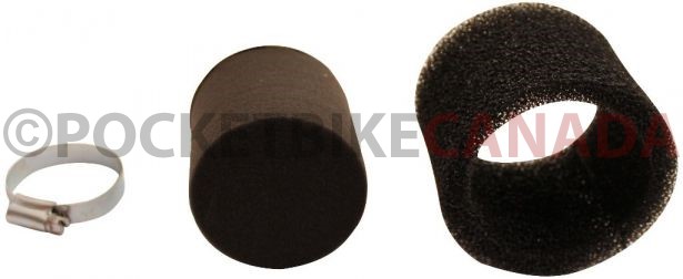 Air Filter - 35mm, Sponge, Angled, Yimatzu Brand, Black - 60A2350BK - PBC41F1