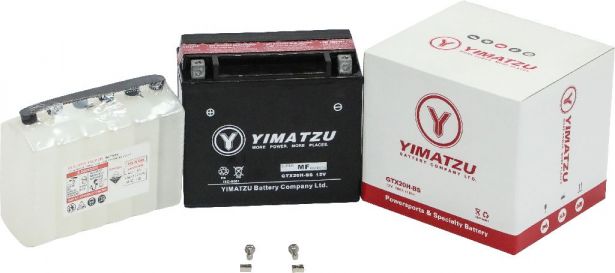 Battery - GTX20H-BS Yimatzu, AGM, Maintenance Free - PBCBATMF1F1