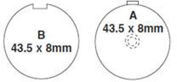 Brake Pads - FA56, 50cc to 250cc - 90A1008 - PBC723F1