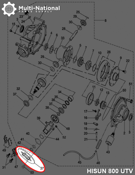 Brake Rotor - 6 Bolt 170mm 45mm Brake Disc, 400cc, Hisun, UTV - 90A2043 - PBC703F1