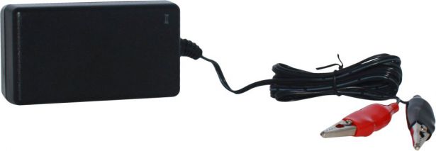 Charger - 12V, 0.8A, Alligator Clips, Trickle Charger - CHG1208AS - PBC1896F1