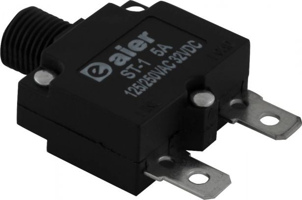 Circuit Breaker - Push Button, 5A, ST-1, 125/250VAC, 32VDC - 60A9505 - PBC2055F1