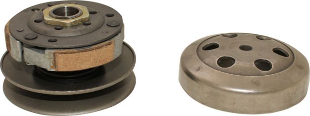 Clutch - Drive Pulley with Clutch Bell, GY6, 50cc, 22 Spline - 30A3700 - PBC1312F1