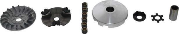 Clutch - Variator, Yamaha, 50cc, 2 Stroke, 15 Spline - 30A3602 - PBC1314F1