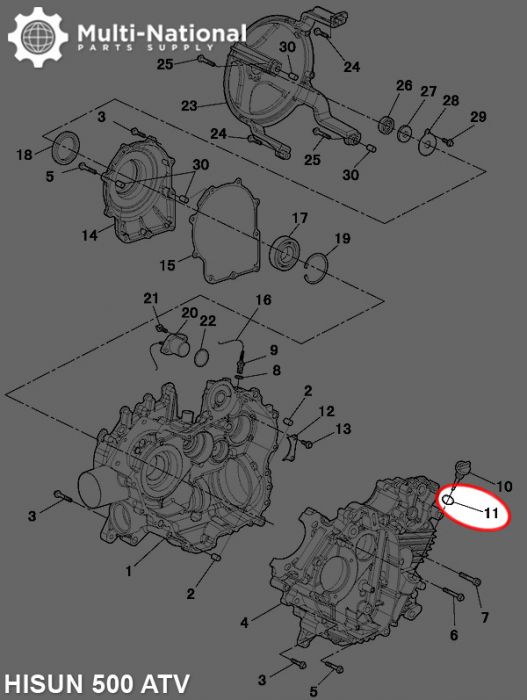 Dip Stick O-Ring - 18x2.4, Hisun, 400-800cc, ATV/UTV - 20A5750 - PBC391EF1