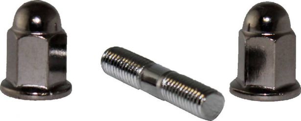Exhaust Stud and Cap Nut - 6mm set (4pcs) - HWN9906 - PBC2902F1