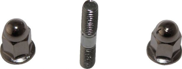Exhaust Stud and Cap Nut - 6mm set (4pcs) - HWN9906 - PBC2902F1