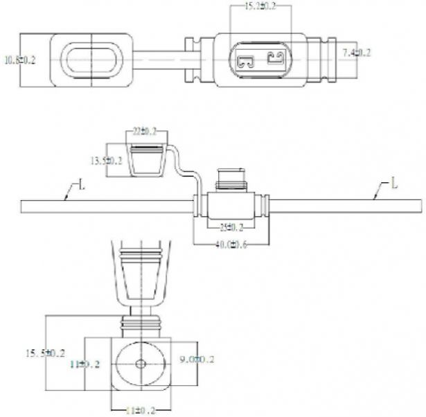 Fuse Holder - In Line, Mini, 35A - 60A9910 - PBC2025F1