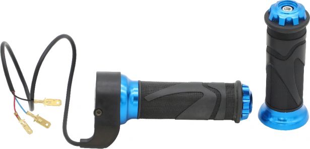 Throttle Lever - Twist Grip, Scooter, Blue (Set) - 70C3205BU - PBC2738F1