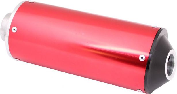 Muffler_ _50cc_to_250cc_Aluminum_Al_Red_1