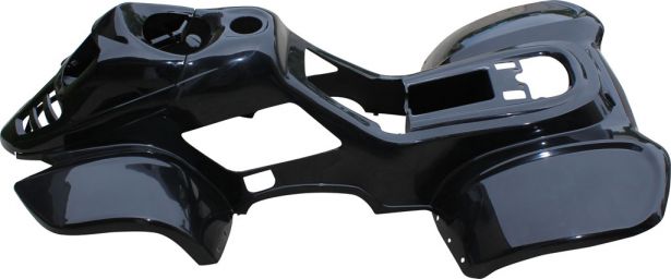 Plastic Set - 50cc to 125cc ATV, Black, Racing Style - 70A7110BK - PBC600F1