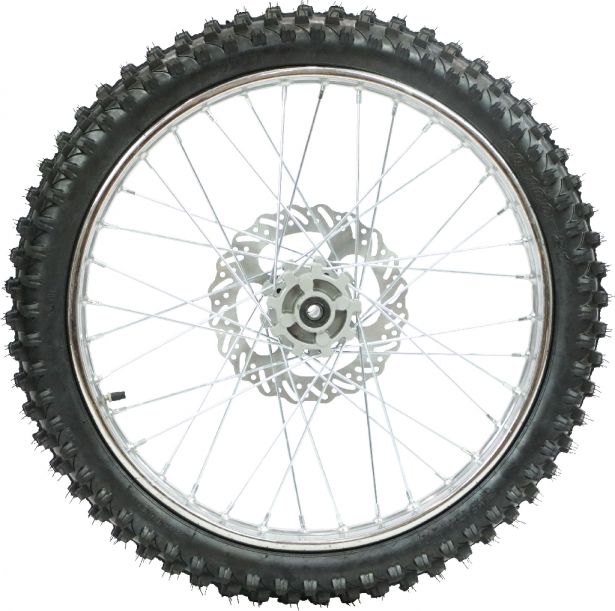 Rim and Tire Set - INCLUDES BRAKE DISC, Front 21