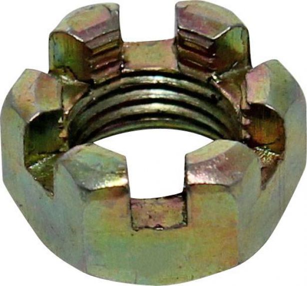 Slotted Nut - Castle Nut, M12-1.5, XY1100, Chironex 1000cc, 1100cc (1pc) - HWN4412 - PBC2895F1