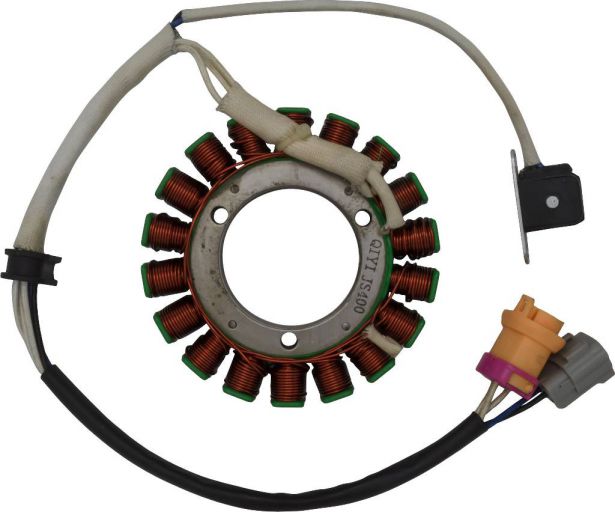 Stator - Magneto Coil, 18G, 5 Wire, 400cc, Jianshe - 30A9342 - PBC2334F1