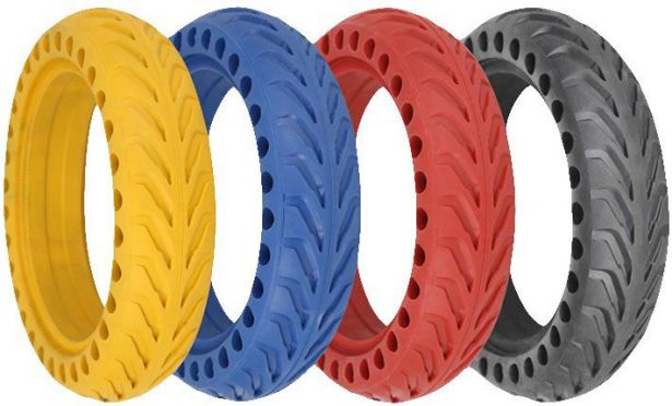 Tire - 8.5x2, Circular Honeycomb, Solid, Fluorescent Green *GLOW IN THE DARK* - PBC40K082F1