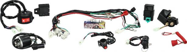 Universal Wiring Harness - 50cc to 125cc ATV, Go Kart, Dune Buggy  - PBC27719FF1