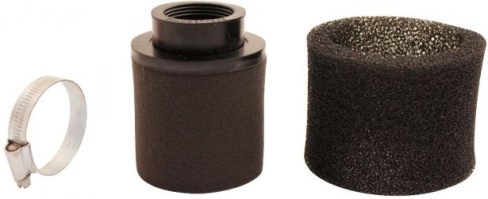 Air Filter - 38mm, Sponge, Straight, Yimatzu Brand, Black - 60A2382BK - PBC61F1