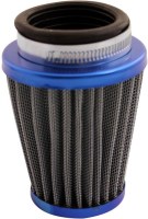 Air Filter - 44mm to 46mm, Conical, Tall Stack (80mm), 2 Stroke, Yimatzu Brand, Blue - 60P1190BU - PBC66F1