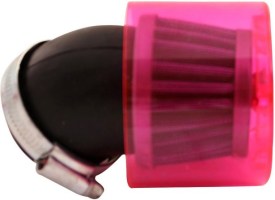 Air Filter - 44mm to 46mm, Conical, Waterproof, Angled, Yimatzu Brand, Red - 60A1382RD - PBC47F1