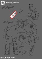 Auxiliary DC Plug - 12V, ATV/UTV, Hisun, 400-800cc - 10A7980 - PBC2309F1