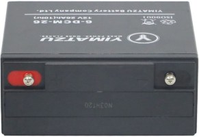 Battery - EV12226-1 / 6-DCM-26 / 6-DZM-26 / 6-FM-26, AGM, 12V 26Ah, Yimatzu, Threaded Terminals - PBCBATEV120F1