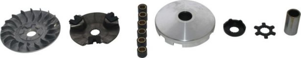 Clutch - Variator, Yamaha, 50cc, 2 Stroke, 15 Spline - 30A3602 - PBC1314F1