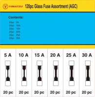 Glass Fuse Kit - AGC Glass Auto Fuse Assortment (120pcs) - KIT3089 - PBC1865F1
