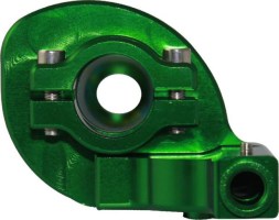 Throttle Lever - Twist Grip, CNC, 90cc to 250cc, Dirt Bike, Yimatzu Brand, Green - 70A3250GN - PBC2716F1