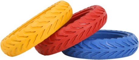 Tire - 8.5x2, Circular Honeycomb, Solid, Red - PBC40K082F1