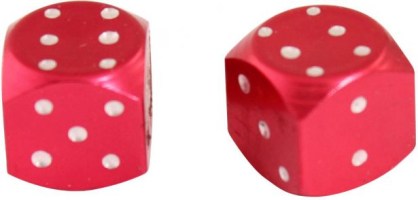 Valve Stem Caps - Red Dice - 40A9020RD - PBC3455F1