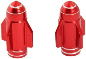 Valve Stem Caps - Red Rockets - 40A9010RD - PBC3388F1