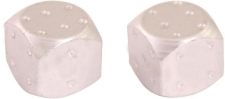 Valve Stem Caps - Silver Dice - 40A9020SV - PBC3466F1