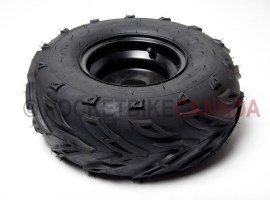 16x8-7 (160/70-7) Tubeless FY-002 Tire & 3 Hole Black Rim for ATV - G1020009-1