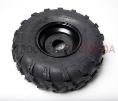 19x7.00-8 (185/80-8) Tubeless 4 Ply Rated Tire & 4 Hole Black Rim for ATV - G1050012-2